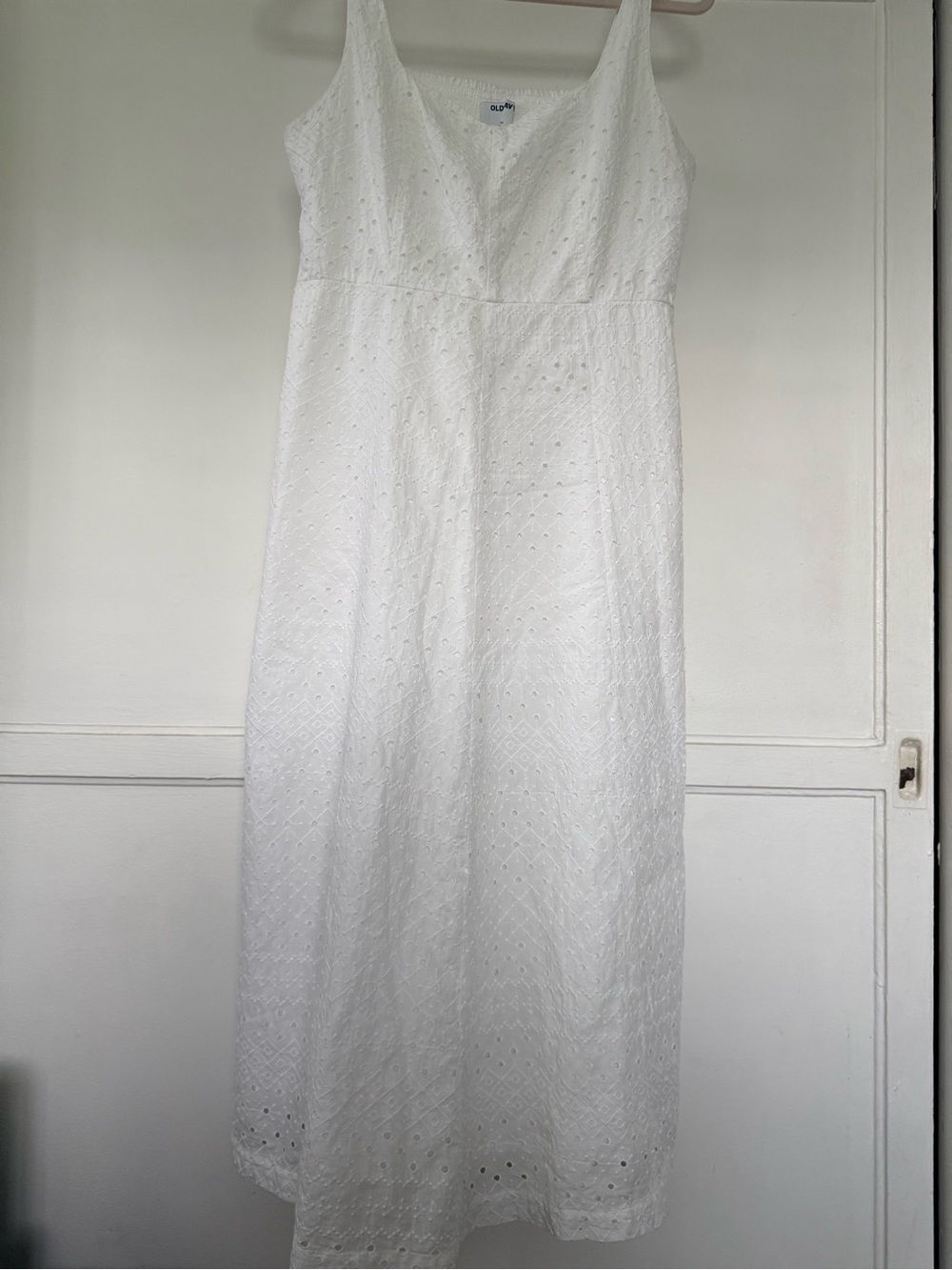 Old Navy White Eyelet Maxi Dress